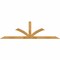 Ekena Millwork Richland Rough Sawn Timber Gable Bracket, Western Red Cedar, 96"W x 28"H x 2"D x 4"F, 7/12 Pitch GBW096X28X0204RIC00RWR - alternate 1